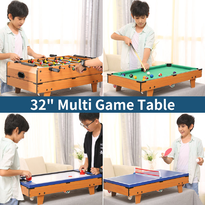 TALLO 32" 4 in 1 ConversionTop Multi Game Tables Wayfair